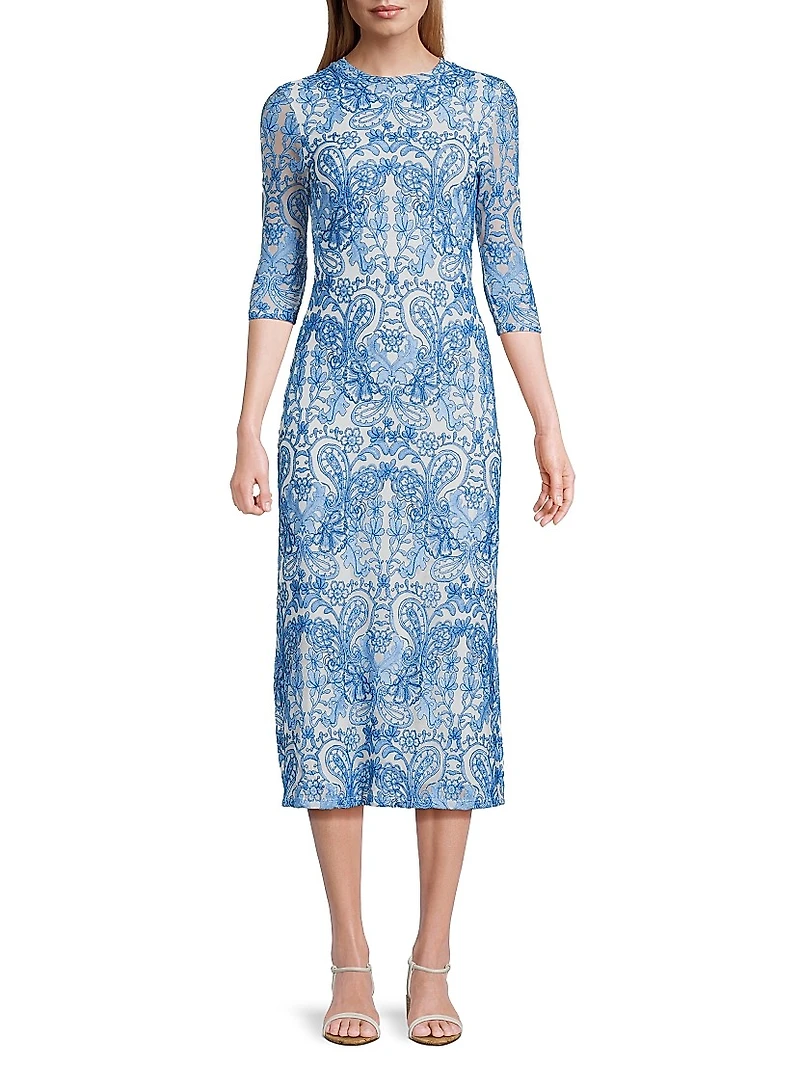 Wynifred Mesh Midi-Dress