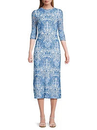 Wynifred Mesh Midi-Dress
