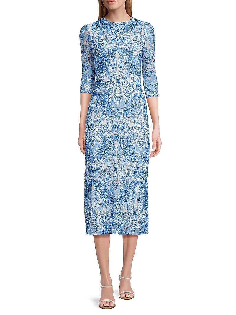 Wynifred Mesh Midi-Dress