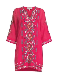 Embroidered Swing Dress