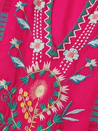 Embroidered Swing Dress