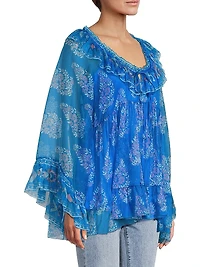 Gal Ruffle Tie Blouse