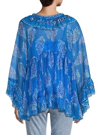 Gal Ruffle Tie Blouse