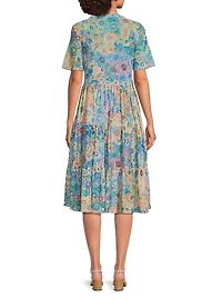 Mesh Tiered Slip Dress