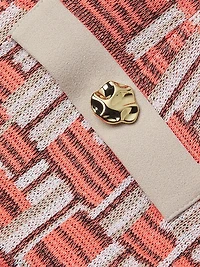 Geometric Knit Miniskirt