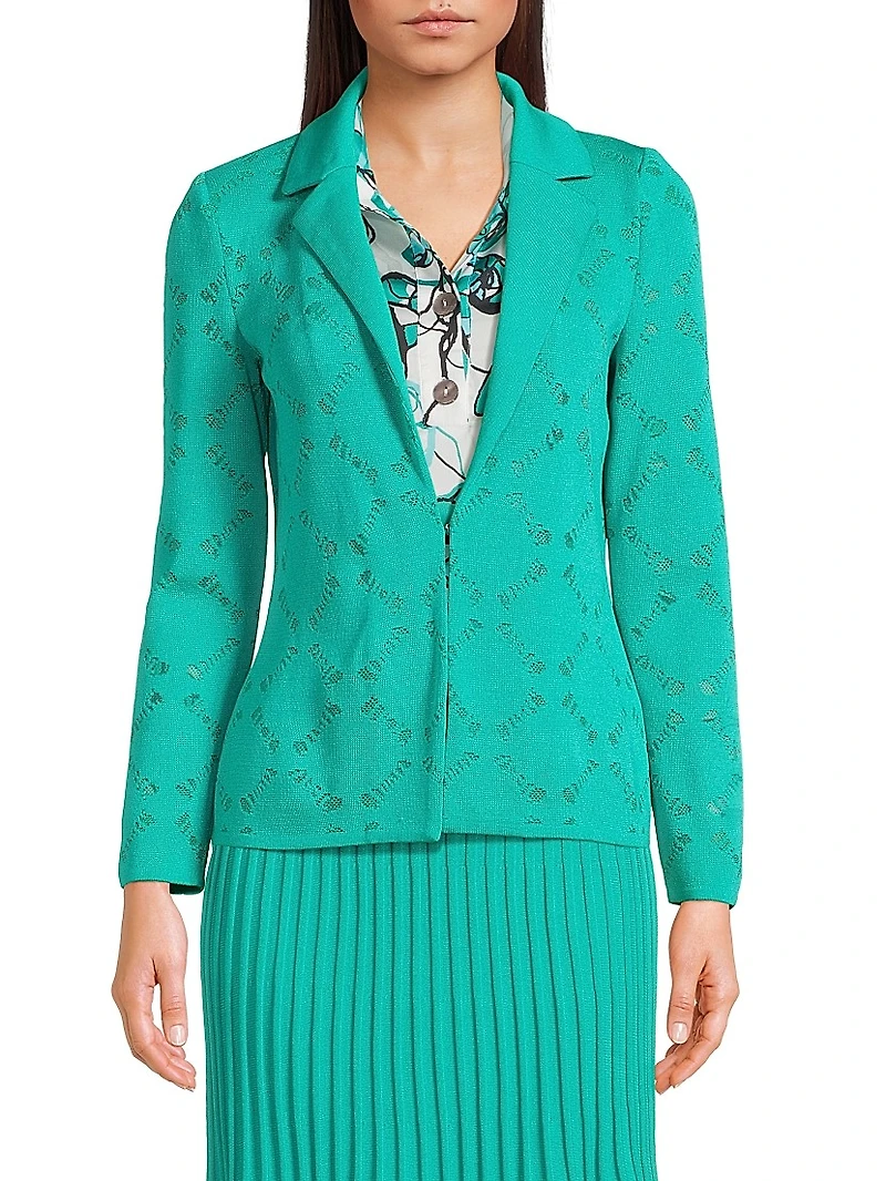 Waist-Length Knit Jacket