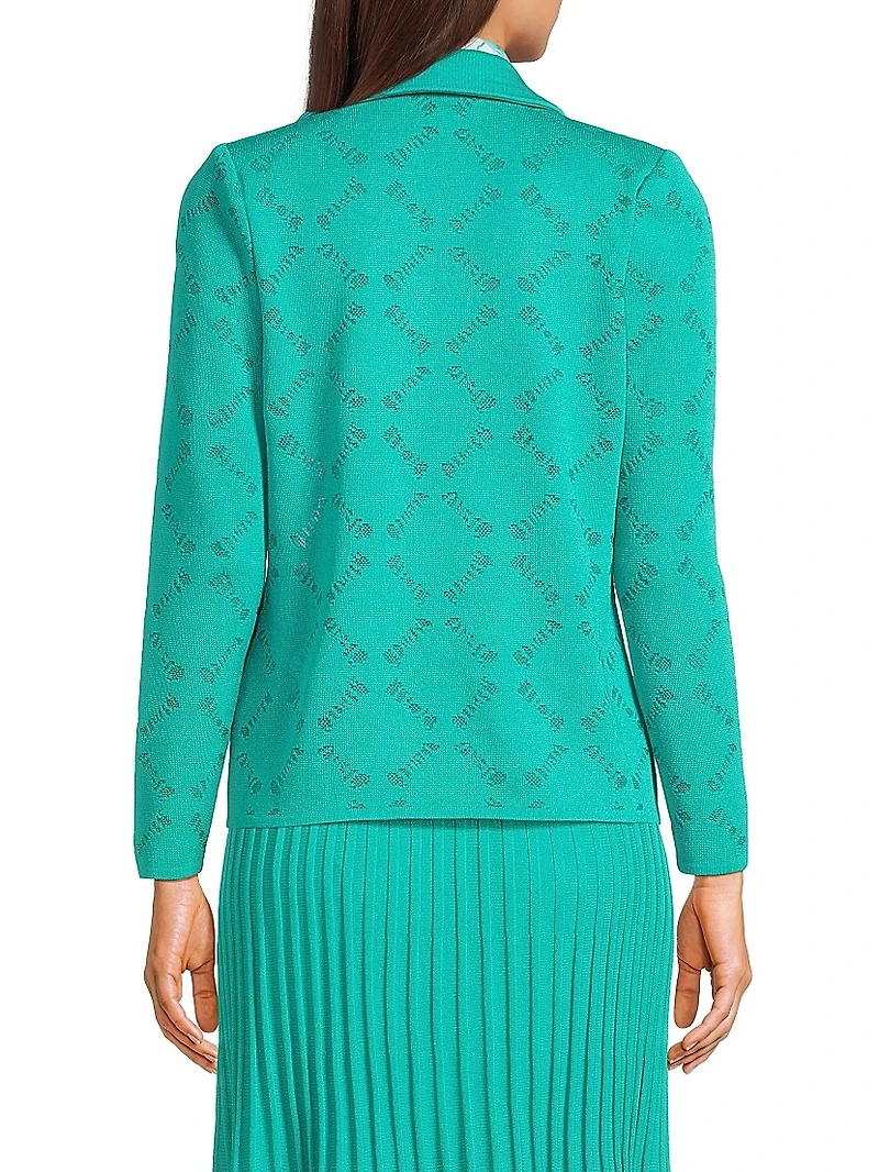 Waist-Length Knit Jacket