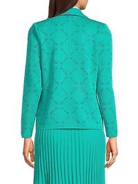 Waist-Length Knit Jacket