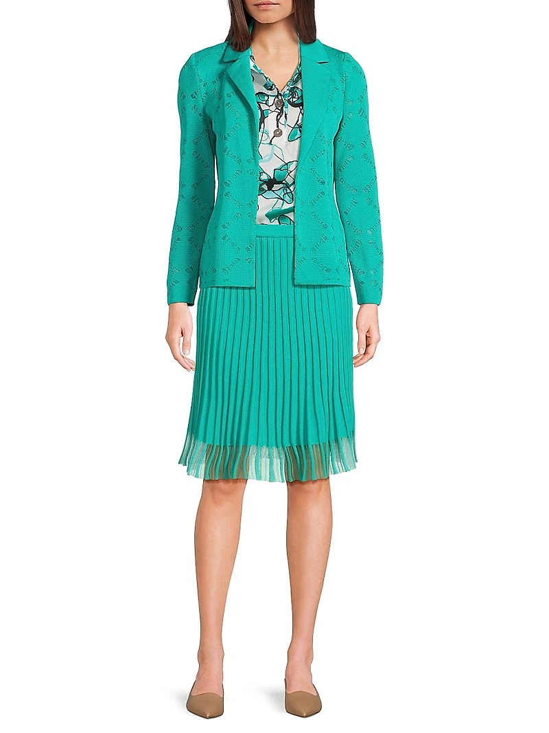 Waist-Length Knit Jacket