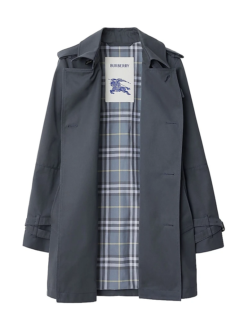 Twill Double-Breasted Trench Coat