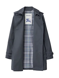 Twill Double-Breasted Trench Coat