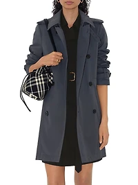 Twill Double-Breasted Trench Coat