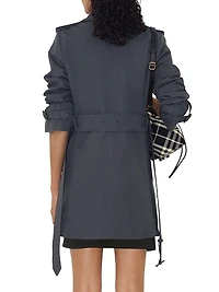 Twill Double-Breasted Trench Coat
