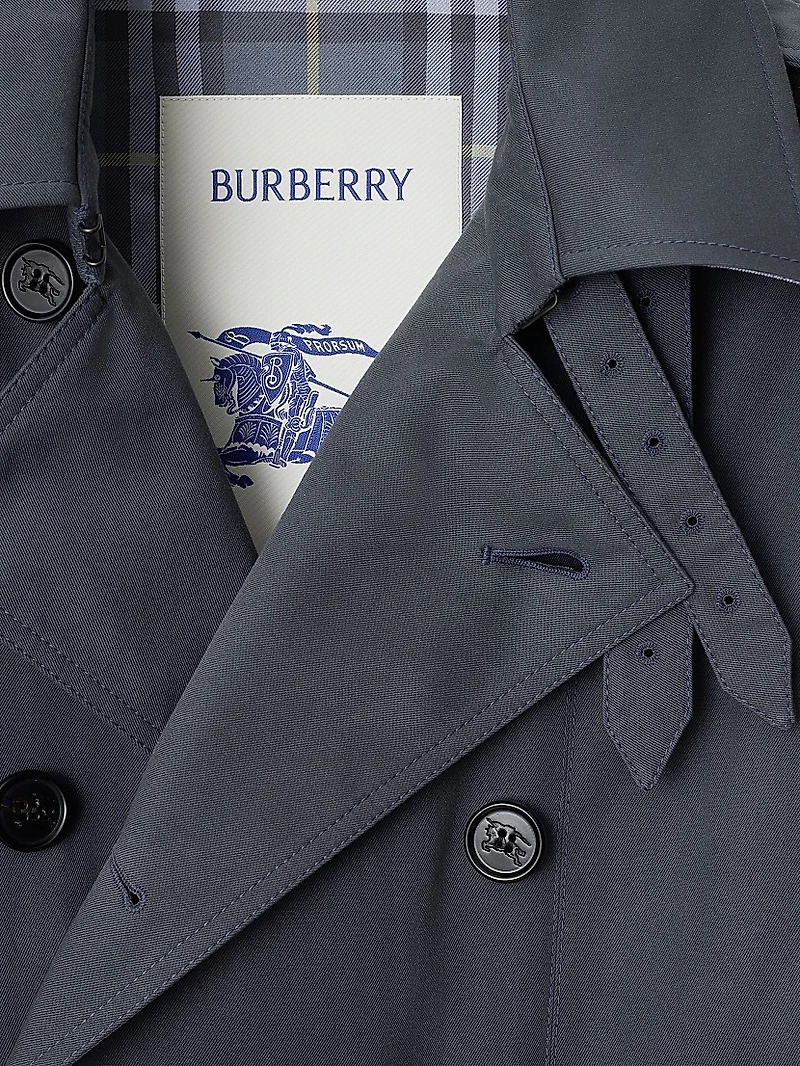 Twill Double-Breasted Trench Coat