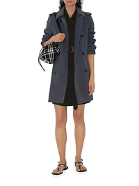 Twill Double-Breasted Trench Coat