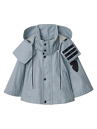 Logo Hooded Cotton Jacket