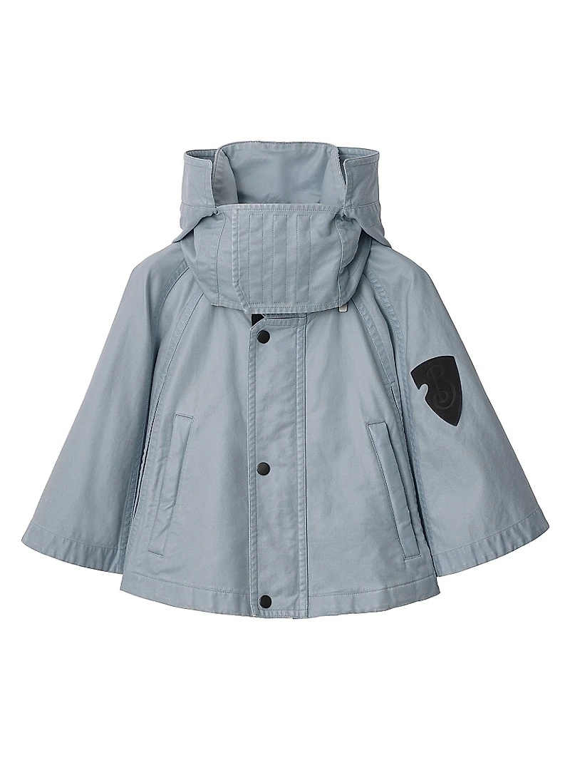 Logo Hooded Cotton Jacket