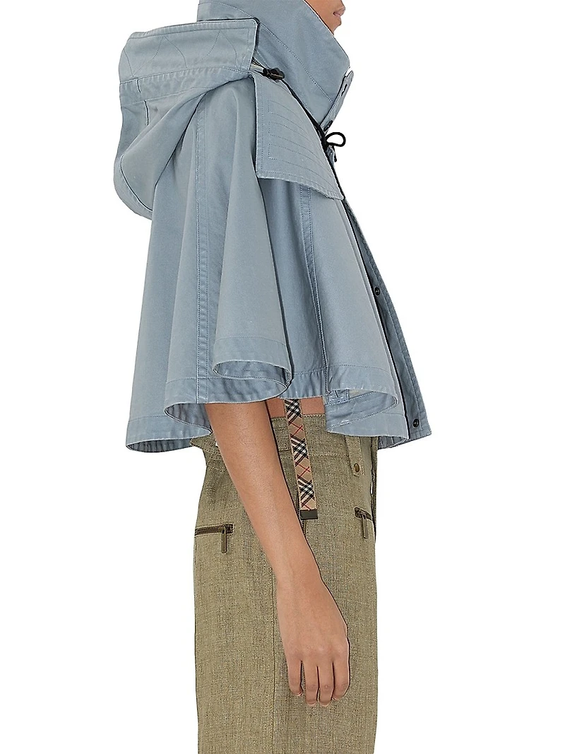 Logo Hooded Cotton Jacket