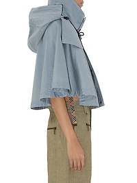 Logo Hooded Cotton Jacket