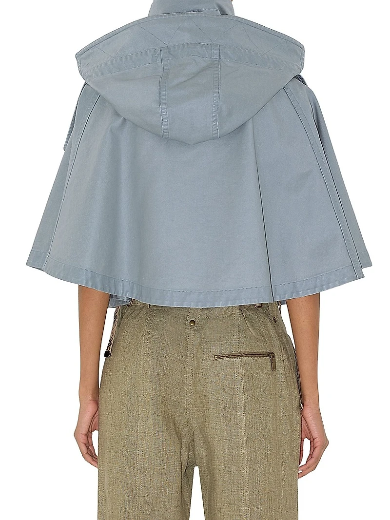 Logo Hooded Cotton Jacket