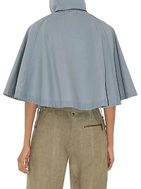 Logo Hooded Cotton Jacket