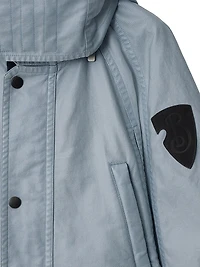 Logo Hooded Cotton Jacket