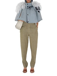 Logo Hooded Cotton Jacket