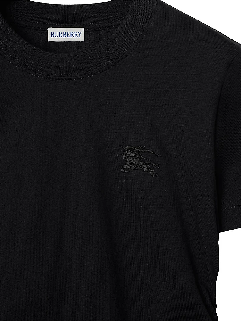 Drawstring Logo Cotton T-Shirt