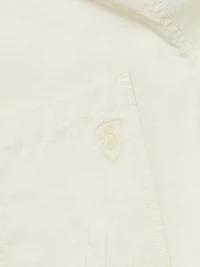 Logo Silk-Blend Buckle-Sleeve Shirt