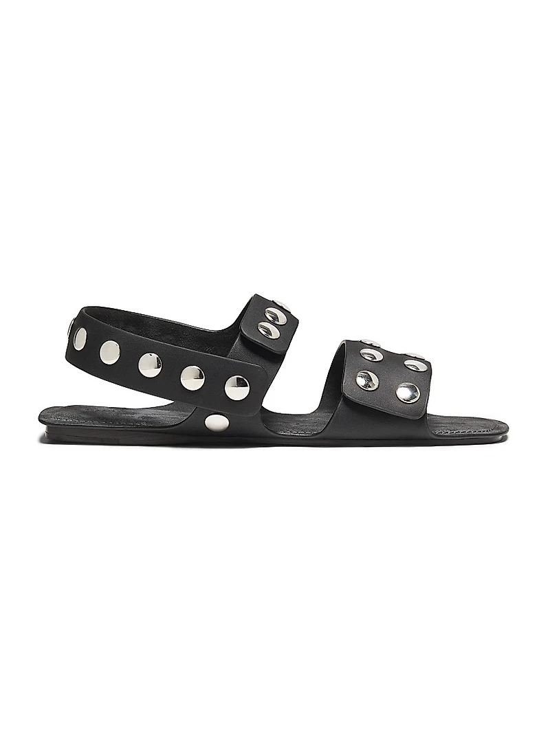 Boden Leather Studded Sandals