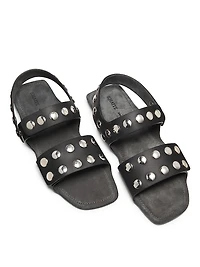 Boden Leather Studded Sandals