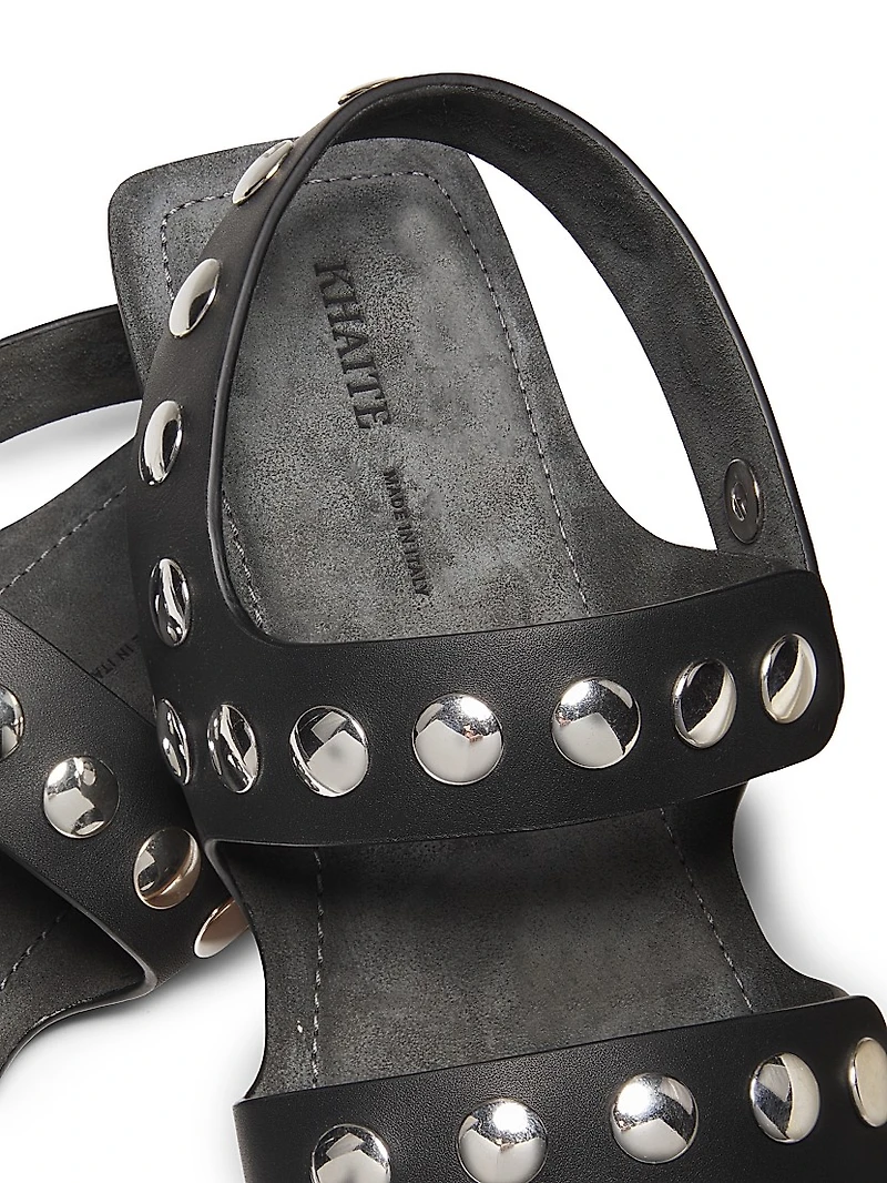 Boden Leather Studded Sandals