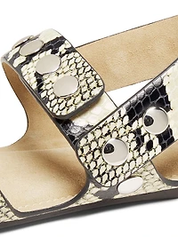 Boden Snakeskin-Embossed Flats