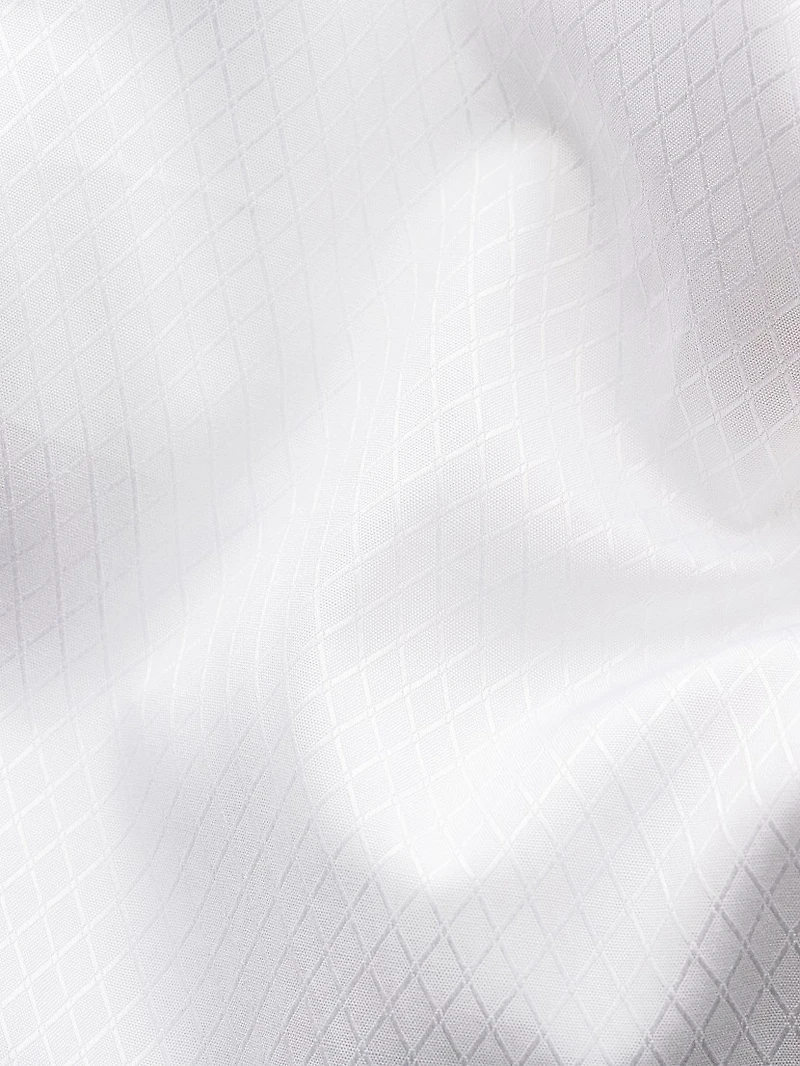 Slim-Fit Textured Fly-Front Formal Shirt