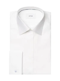 Jacquard Cotton Twill Contemporary-Fit Shirt