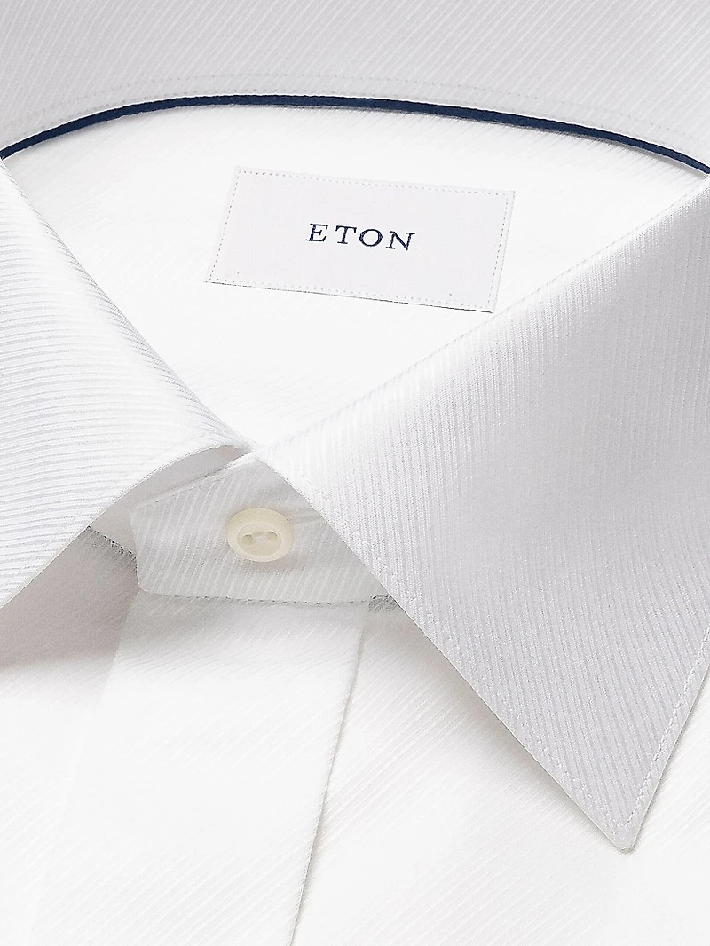 Jacquard Cotton Twill Contemporary-Fit Shirt