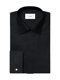 Slim-Fit Textured Dress Shirt