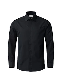 Slim-Fit Textured Dress Shirt