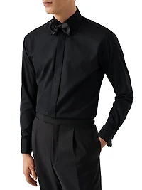 Slim-Fit Textured Dress Shirt