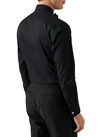 Slim-Fit Textured Dress Shirt