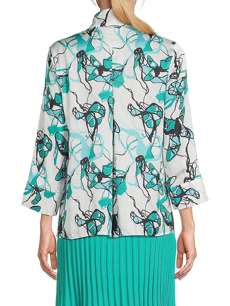 Printed Crêpe de Chine Blouse