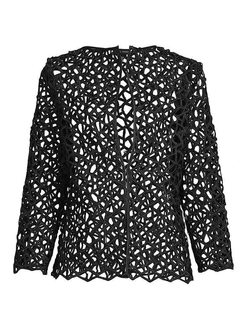 Corded Open-Front Jacket