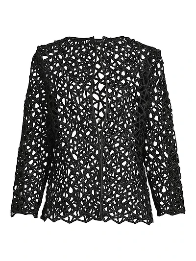 Corded Open-Front Jacket