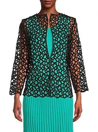 Corded Open-Front Jacket