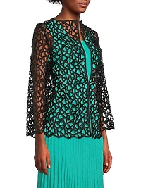 Corded Open-Front Jacket