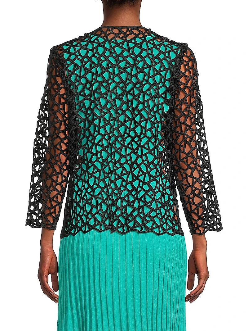 Corded Open-Front Jacket