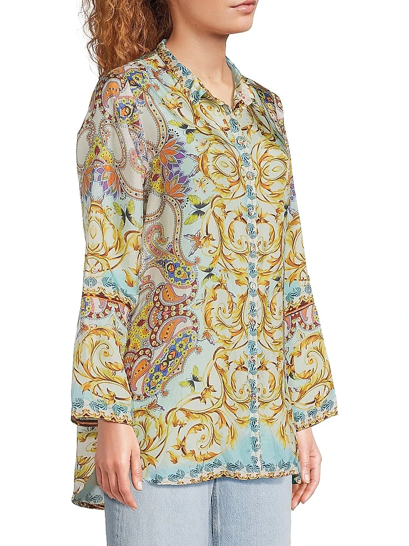 Indy Printed Silk Tunic