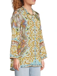 Indy Printed Silk Tunic
