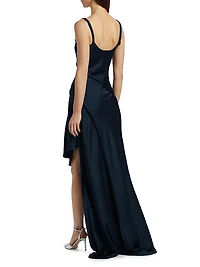 Crêpe-Backed Satin Bias Slip Gown