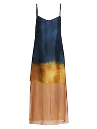 Painted Stripe Slip Dress